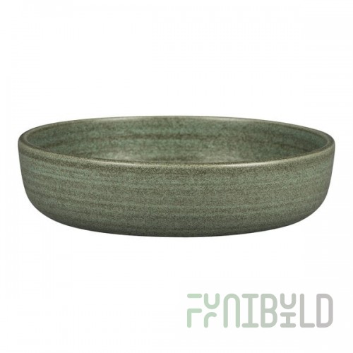 RAK Porcelain Rakstone Selva 37.2 oz. Dark Green Porcelain Bowl - 4/Case