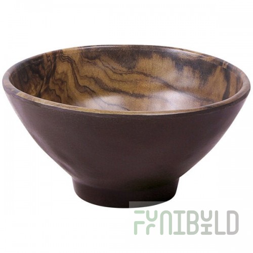 Elite Global Solutions D62RB-SEQ Sequoia 21 oz. Round Wood Grain Melamine Bowl - 6/Case