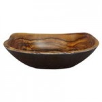 Elite Global Solutions D62RB-SEQ Sequoia 21 oz. Round Wood Grain Melamine Bowl - 6/Case