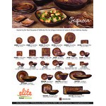 Elite Global Solutions D62RB-SEQ Sequoia 21 oz. Round Wood Grain Melamine Bowl - 6/Case