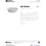 American Metalcraft Ani 169 oz. White Round Melamine Serving Bowl - 6/Case American Metalcraft Ani 169 oz. White Round Melamine Serving Bowl - 6/Case