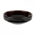 Thunder Group 5705TM Tenmoku Black 11 oz. Round Melamine Rice Bowl - 12/Case