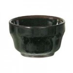 Thunder Group 5705TM Tenmoku Black 11 oz. Round Melamine Rice Bowl - 12/Case