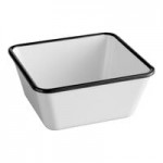 American Metalcraft AWMSQ94 Endurance 125 oz. Square Melamine Serving Bowl - Antique White American Metalcraft AWMSQ94 Endurance 125 oz. Square Melamine Serving Bowl - Antique White