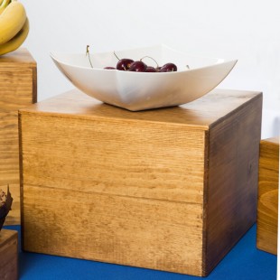 Cal-Mil 432-9-99 Madera Rustic Pine Square Riser - 12 Cal-Mil 432-9-99 Madera Rustic Pine Square Riser - 12