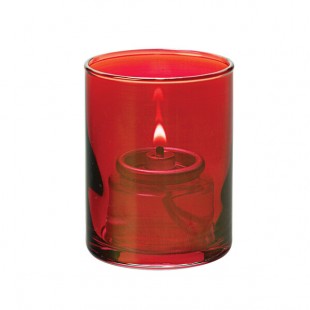 Hollowick 5176R Ruby Lustre Glass Cylinder Tealight Hollowick 5176R Ruby Lustre Glass Cylinder Tealight