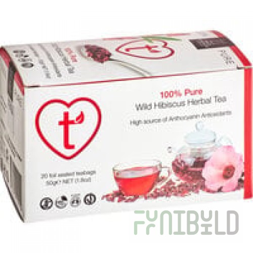 Numi Organic Hibiscus Tea Bags - 16/Box