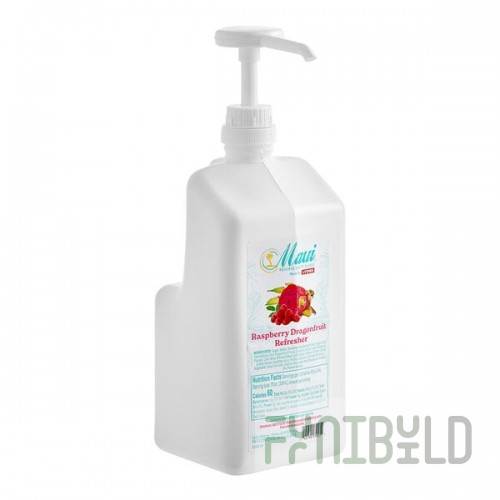 Maui by Lyons Raspberry Dragonfruit Refresher Beverage 7:1 Concentrate 64 fl. oz. - 4/Case