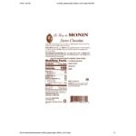 Monin Premium Swiss Chocolate Flavoring Syrup 750 mL