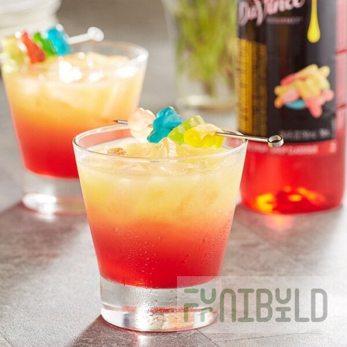 DaVinci Gourmet Classic Sour Gummy Candy Flavoring Syrup 750 mL - 4/Case