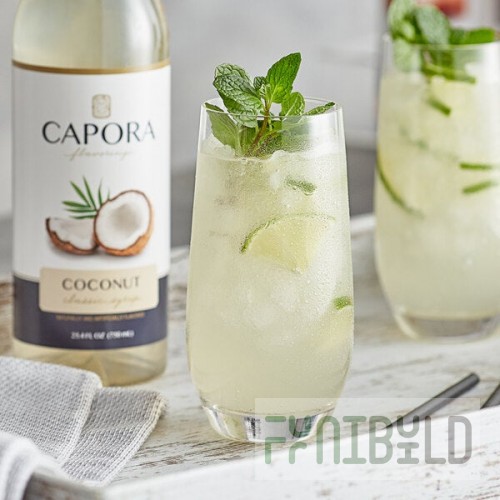Capora Coconut Flavoring Syrup 750 mL - 6/Case
