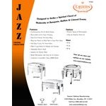 Eastern Tabletop 3975S Jazz Swing 8 Qt. Stainless Steel Rectangular Chafer with Pillar'd Stand and Hinged Dome Cover Eastern Tabletop 3975S Jazz Swing 8 Qt. Stainless Steel Rectangular Chafer with Pillar'd Stand and Hinged Dome Cover