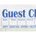 Choice 1 Part Green and White Guest Check with Bottom Guest Receipt - 10/Pack
