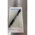 Choice 1 Part Green and White Guest Check with Bottom Guest Receipt - 10/Pack