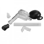 Server Express System Stainless Steel Countertop Pump Dispenser for 1.5 Gallon / 6 Qt. Pouches