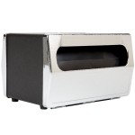 Vollrath 6515-06 Black Two Sided Tabletop Minifold Napkin Dispenser with Chrome Faceplate Vollrath 6515-06 Black Two Sided Tabletop Minifold Napkin Dispenser with Chrome Faceplate