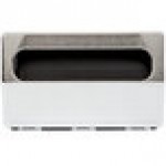 Vollrath 6515-06 Black Two Sided Tabletop Minifold Napkin Dispenser with Chrome Faceplate Vollrath 6515-06 Black Two Sided Tabletop Minifold Napkin Dispenser with Chrome Faceplate