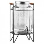Stylesetter Franklin 3 Gallon Glass Beverage Dispenser with Metal Stand by Jay Companies Stylesetter Franklin 3 Gallon Glass Beverage Dispenser with Metal Stand by Jay Companies