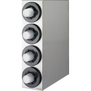 San Jamar C2854 Sentry Stainless Steel 4-Slot Vertical 8 - 44 oz. Countertop Cup Dispenser Cabinet San Jamar C2854 Sentry Stainless Steel 4-Slot Vertical 8 - 44 oz. Countertop Cup Dispenser Cabinet