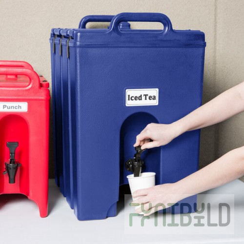 Cambro 1000LCD186 Camtainer® 11.75 Gallon Navy Blue Insulated Beverage Dispenser