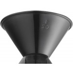 Acopa 0.5 oz. & 1 oz. Black Classic Jigger