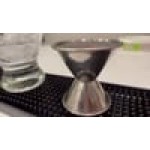 Acopa 0.5 oz. & 1 oz. Black Classic Jigger