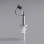 Franmara Stainless Steel Pourer with Plastic Cork and Cap 8002 BU - 12/Pack