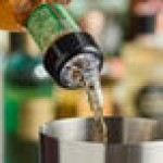 Acopa 1.25 oz. 3-Ball Measured Liquor Pourer with Collar - 12/Case