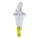 Acopa 1.25 oz. 3-Ball Measured Liquor Pourer with Collar - 12/Case