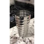 TableCraft BH376 16 oz. Stainless Steel 3-Piece Cobbler Cocktail Shaker