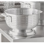 Choice 12 Qt. Aluminum Colander with Base and Handles