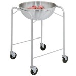 Vollrath 79301 Stainless Steel Mobile Mixing Bowl Stand with 30 Qt. Mixing Bowl