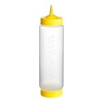 Vollrath Traex® 24 oz. Clear FIFO Squeeze Dispenser with Yellow Single Tip Cap and Base Cap Vollrath Traex® 24 oz. Clear FIFO Squeeze Dispenser with Yellow Single Tip Cap and Base Cap