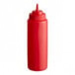 Choice 8 oz. Red Squeeze Bottle - 6/Pack Choice 8 oz. Red Squeeze Bottle - 6/Pack