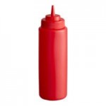 Choice 8 oz. Red Squeeze Bottle - 6/Pack Choice 8 oz. Red Squeeze Bottle - 6/Pack