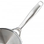 Vollrath 47740 Intrigue 2.25 Qt. Stainless Steel Sauce Pan with Aluminum-Clad Bottom