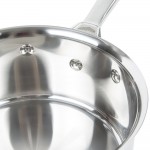 Vollrath 47740 Intrigue 2.25 Qt. Stainless Steel Sauce Pan with Aluminum-Clad Bottom