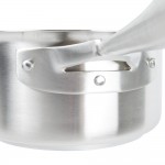 Vollrath 47740 Intrigue 2.25 Qt. Stainless Steel Sauce Pan with Aluminum-Clad Bottom