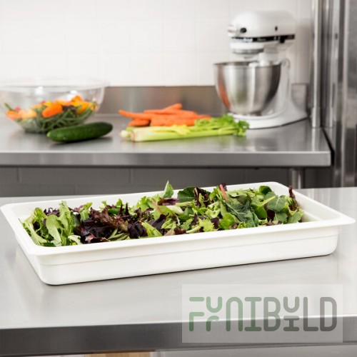 Cambro 12CW148 Camwear® Full Size White Polycarbonate Food Pan - 2 1/2