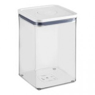 OXO Good Grips 3.7 Qt. Clear Rectangular SAN Plastic Food Storage Container with White POP Lid