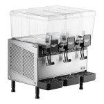 Vollrath VBBD3-37-F Triple 3.17 Gallon Bowl Refrigerated Beverage Dispenser with Fountain Spray Circulation - 115V