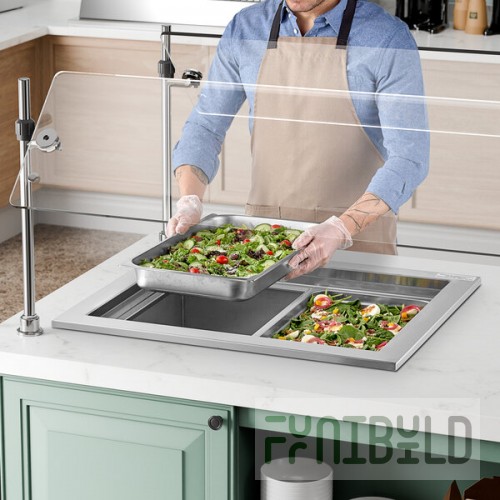 Delfield N8130BP Two Pan Drop In Refrigerated Cold Food Well