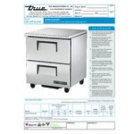 True TUC-27F-D-2-HC 27 5/8