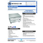 Beverage-Air WTFCS36HC 2 Drawer 36 Beverage-Air WTFCS36HC 2 Drawer 36