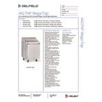 Delfield 4427NP-9M 27 Delfield 4427NP-9M 27