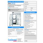 Continental Refrigerator 2F-N-PT-HD 52 Continental Refrigerator 2F-N-PT-HD 52