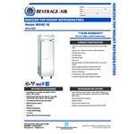Beverage-Air HR1HC-1S Horizon Series 26