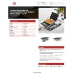 Carnival King WBS180 Brussels / Liege Style Belgian Waffle Maker - 120V