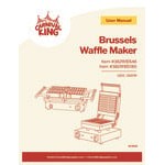 Carnival King WBS180 Brussels / Liege Style Belgian Waffle Maker - 120V