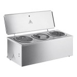 Carnival King 3 Qt. Triple Cone Dip Warmer - 120V, 300W Carnival King 3 Qt. Triple Cone Dip Warmer - 120V, 300W